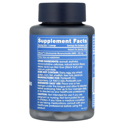 ProHealth Longevity, NMN Pro™ Lozenges, 250 mg, 30 Lozenges