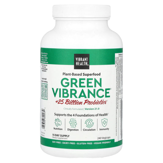 Vibrant Health, Green Vibrance, Version 21.0, 240 Vegicaps