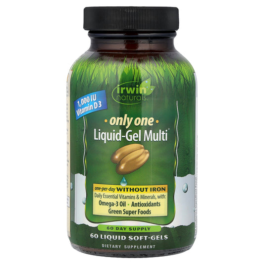Irwin Naturals, Only One, Liquid-Gel Multi®, Without Iron, 60 Liquid Soft-Gels
