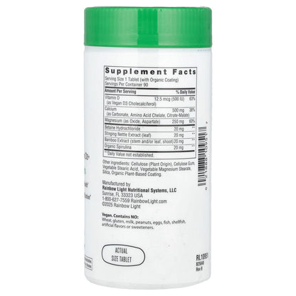 Rainbow Light, Calcium with Magnesium & Vitamin D3+, 90 Tablets