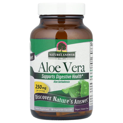 Nature's Answer, Aloe Vera , 250 mg, 90 Vegetarian Capsules