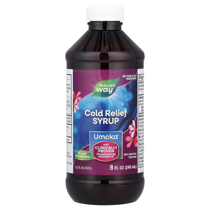 Nature's Way, Umcka®, Cold Relief Syrup, Mint-Menthol , 8 fl oz (240 ml)