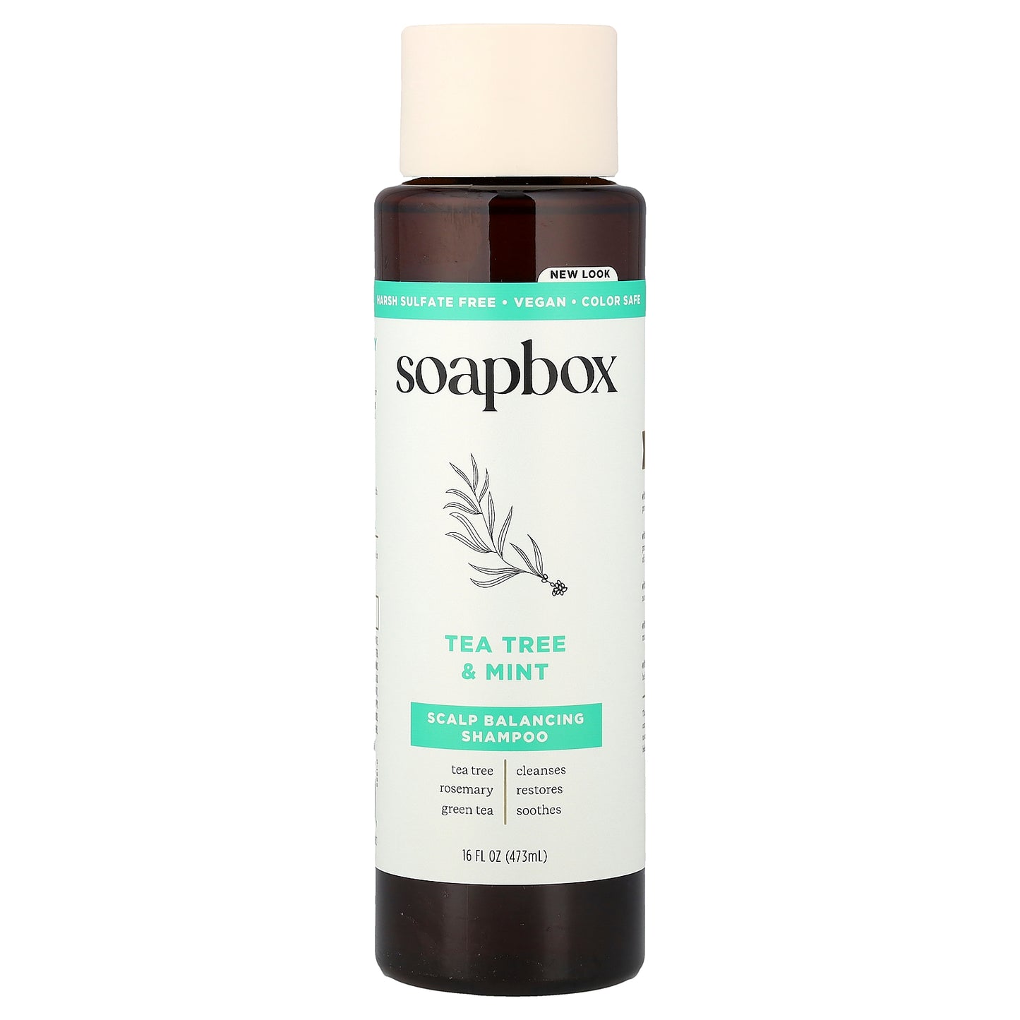 Soapbox, Scalp Balancing Shampoo, Tea Tree & Mint, 16 fl oz (473 ml)