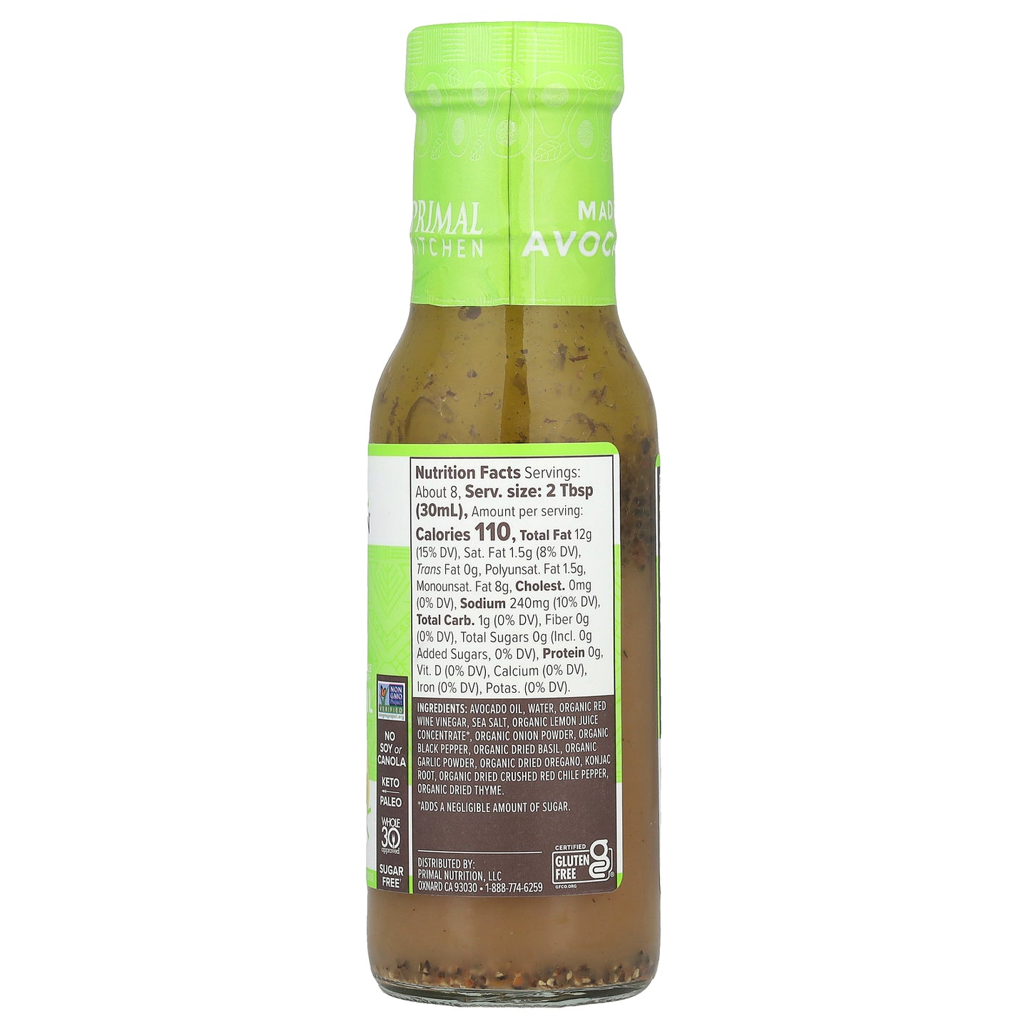 Primal Kitchen, Dressing & Marinade Made with Avocado Oil, Italian, 8 fl oz (236 ml)