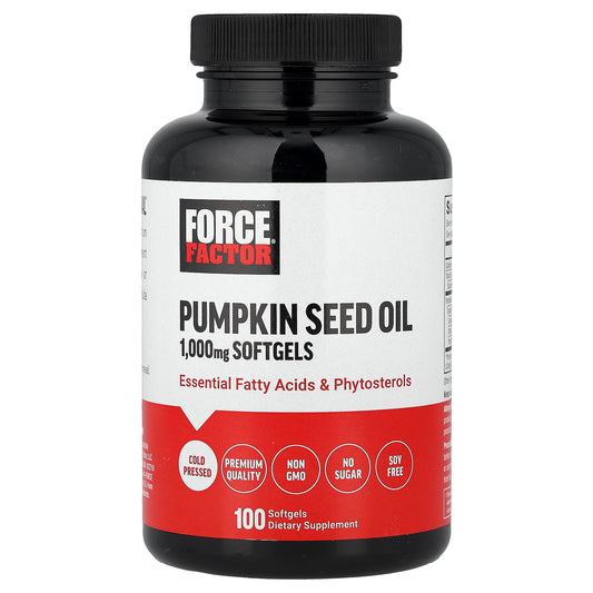 Force Factor, Pumpkin Seed Oil, 1,000 mg, 100 Softgels