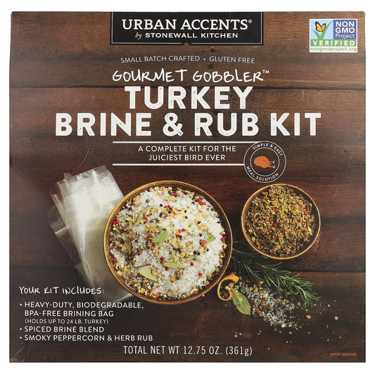 Urban Accents, Gourmet Gobbler™, Turkey Brine & Rub Kit, 1 Kit, 12.75 oz (361 g)