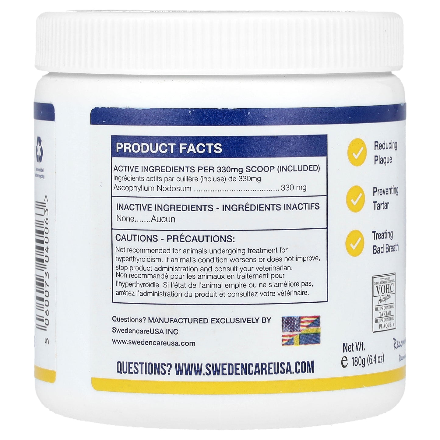 ProDen, PlaqueOff® Powder, 6.4 oz (180 g)