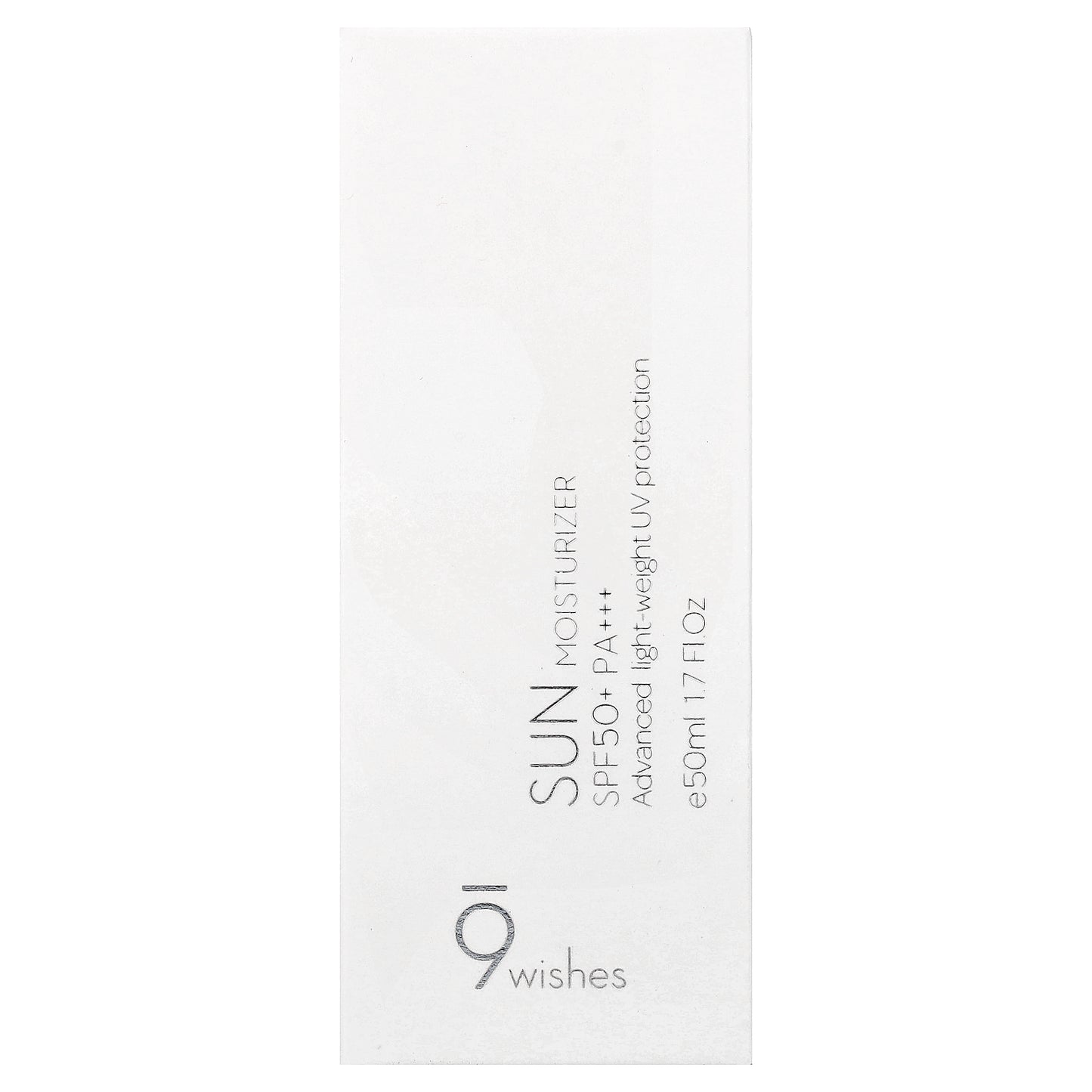 9Wishes, Sun Moisturizer, SPF 50+ PA+++, 1.7 fl oz (50 ml)