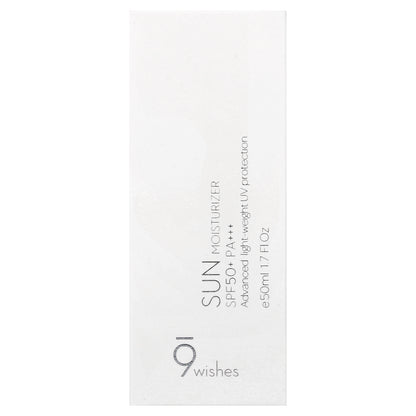 9Wishes, Sun Moisturizer, SPF 50+ PA+++, 1.7 fl oz (50 ml)