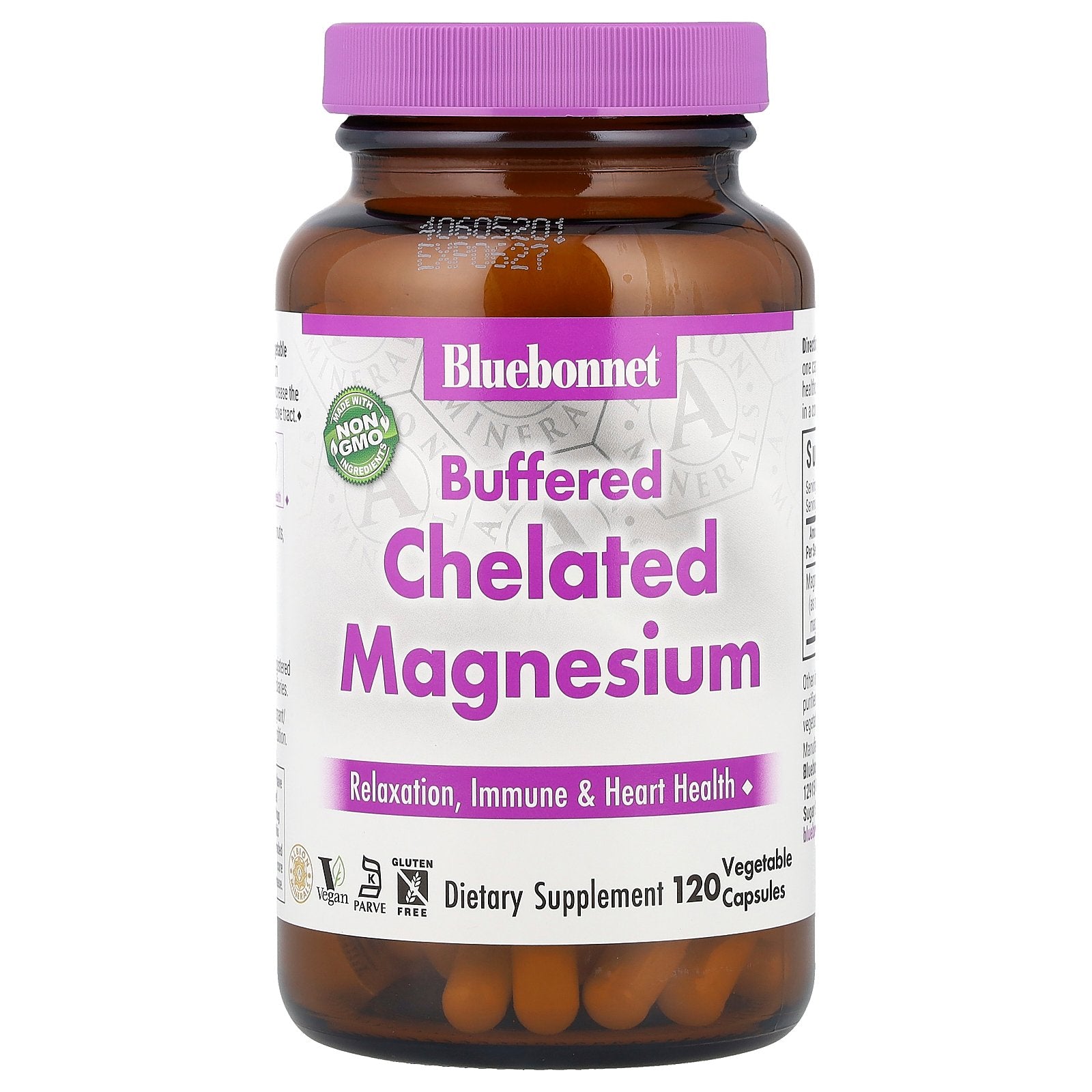 Bluebonnet Nutrition, Buffered Chelated Magnesium, 200 mg , 120 Vegetable Capsules