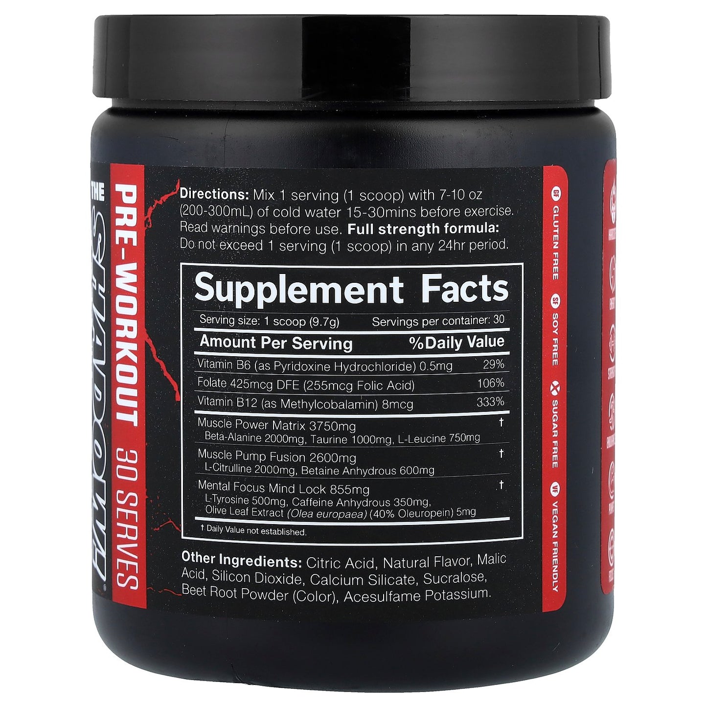 JNX Sports, The Shadow!®, Pre-Workout, Watermelon, 10.3 oz (291 g)