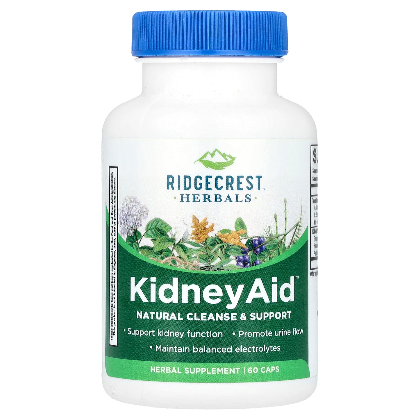 RidgeCrest Herbals, KidneyAid™, 60 Caps