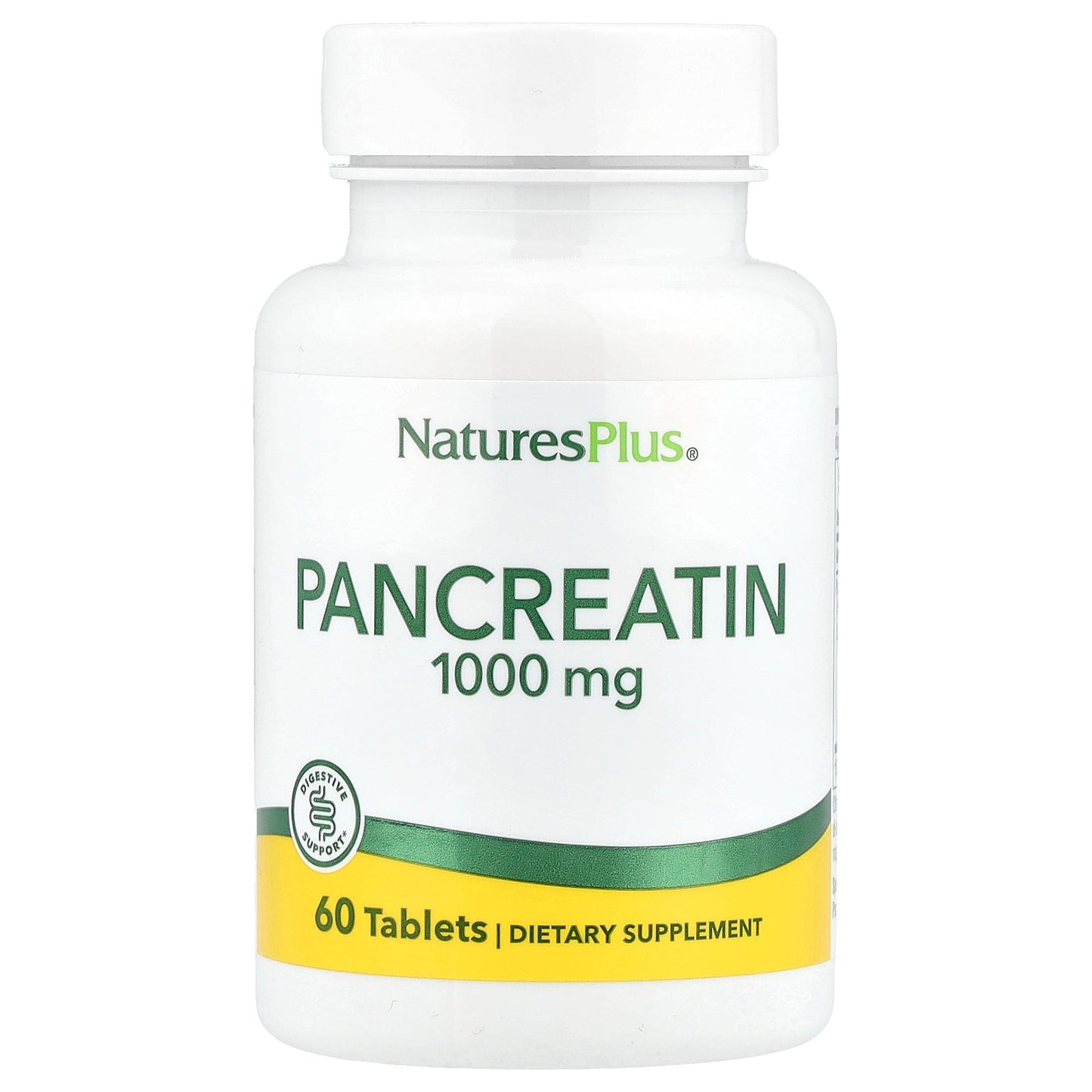 NaturesPlus, Pancreatin, 1,000 mg, 60 Tablets