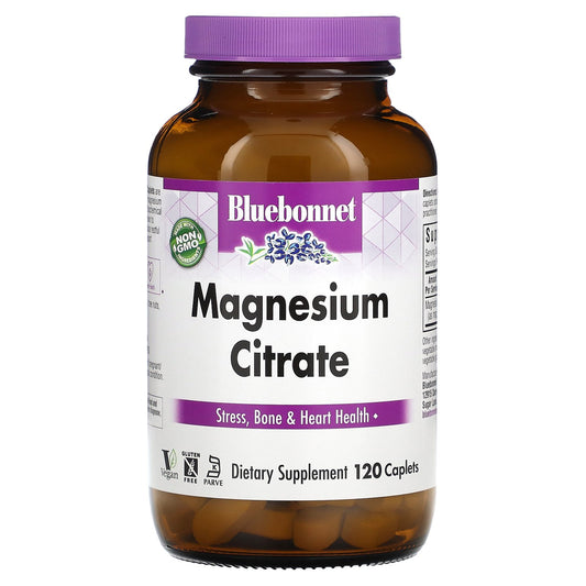 Bluebonnet Nutrition, Magnesium Citrate, 120 Caplets