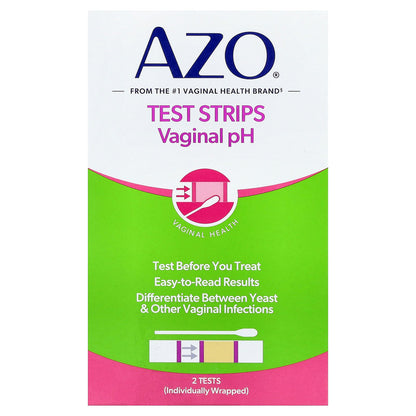 AZO, Test Strips Vaginal pH, 2 Tests