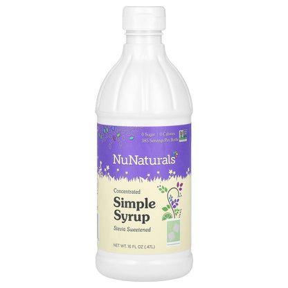 NuNaturals, Concentrated Simple Syrup, 16 fl oz (0.47 L)