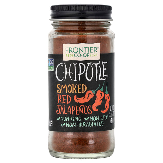 Frontier Co-op, Chipotle, Smoked Red Jalapenos, 2.15 oz (61 g)
