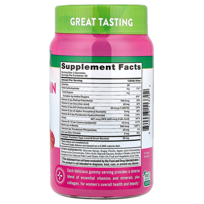 Nature's Truth, Women's Multivitamin Gummies + Collagen, Delicious Mixed Berry, 70 Gummies