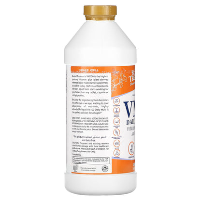 Buried Treasure, Liquid Advantage®, VM100 Daily Multi, Citrus Sunrise, 33 fl oz (976 ml)
