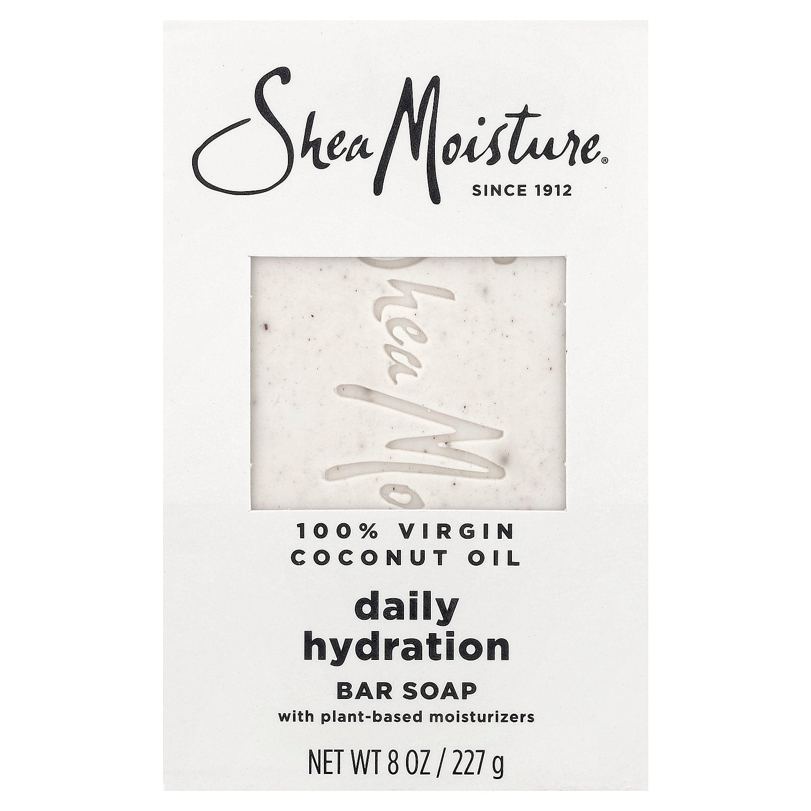 SheaMoisture, Daily Hydration Bar Soap, 100% Virgin Coconut Oil, 8 oz (227 g)
