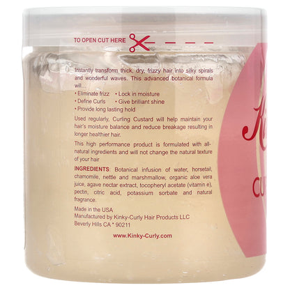 Kinky-Curly, Original Curling Custard™, Natural Styling Gel, 8 oz