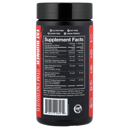 JNX Sports, The Omen!®, Fat Burner, 100 Vegan Capsules