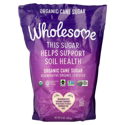 Wholesome Sweeteners, Organic Cane Sugar, 4 lb (1.81 kg)
