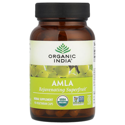 Organic India, Amla, 90 Vegetarian Caps (500 mg per Capsule)