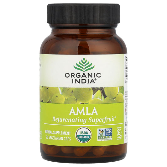 Organic India, Amla, 90 Vegetarian Caps (500 mg per Capsule)