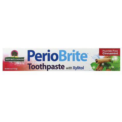 Nature's Answer, PerioBrite, Toothpaste with Xylitol, Cinnamint, 4 oz (113.4 g)