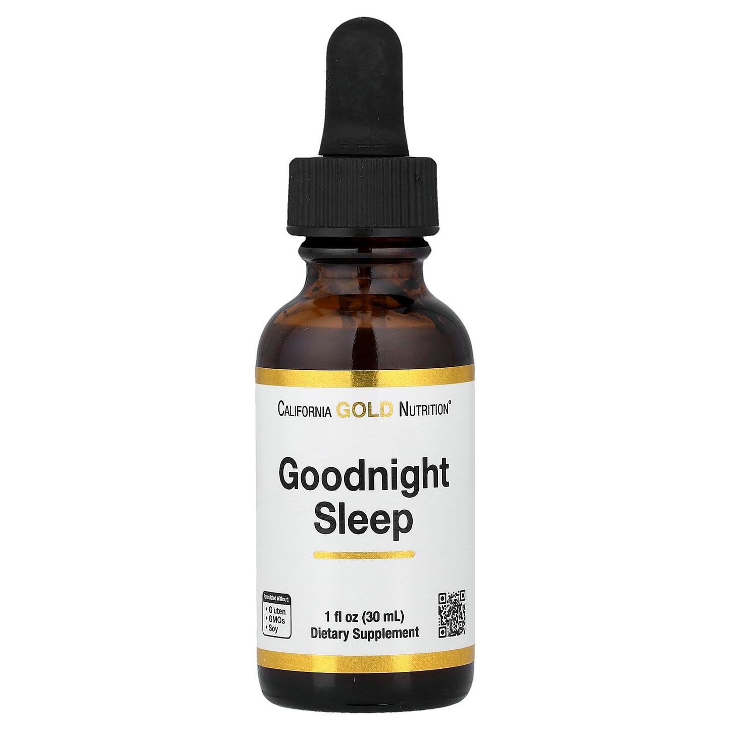 California Gold Nutrition, Goodnight Sleep with Fresh Milky Oat Seed, St. John's Wort, Skullcap, and Passion Flower Herbs, 1 fl oz (30 ml)