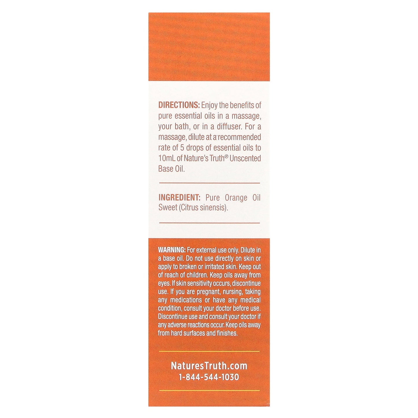 Nature's Truth, Pure Essential Oil, Vitalizing Orange Sweet, 0.51 fl oz (15 ml)