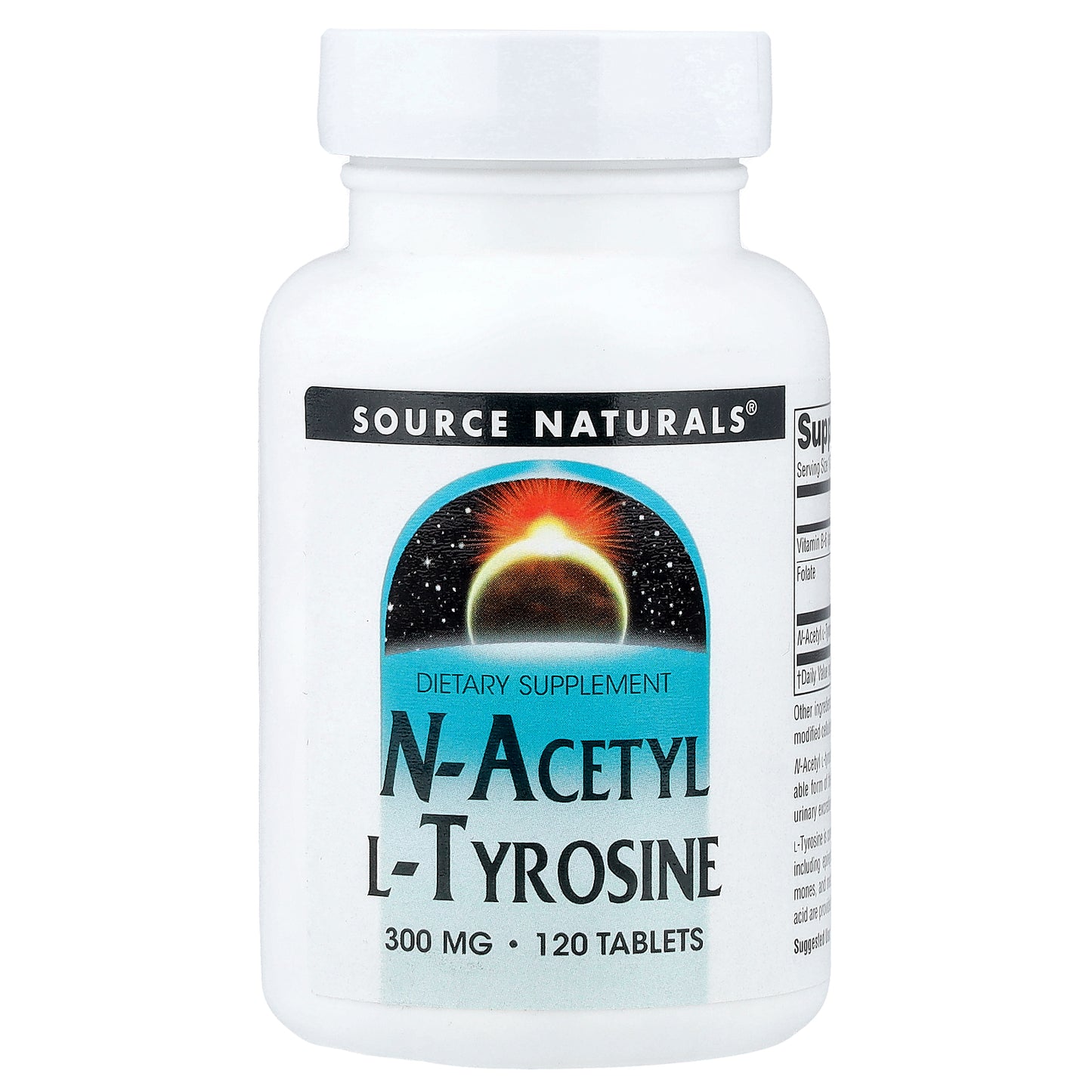 Source Naturals, N-Acetyl L-Tyrosine, 300 mg, 120 Tablets