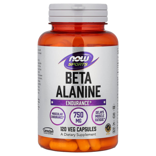 NOW Foods, Sports, Beta-Alanine, Endurance, 120 Veg Capsules (750 mg per Capsule)