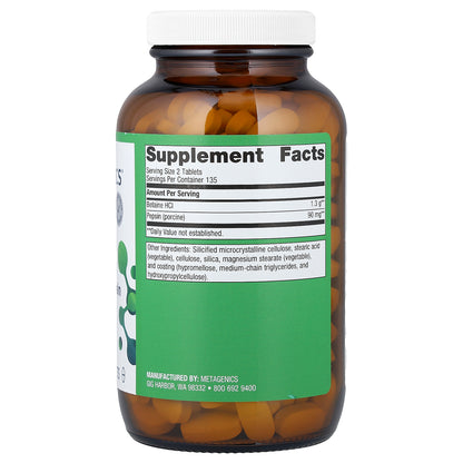 Metagenics, SpectraZyme® Betaine HCl + Pepsin, 270 Tablets