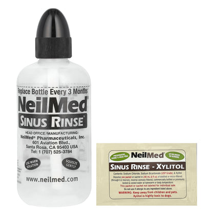 NeilMed, Sinus Rinse, Xylitol, Sinus Rinse Kit, 2 Piece Kit