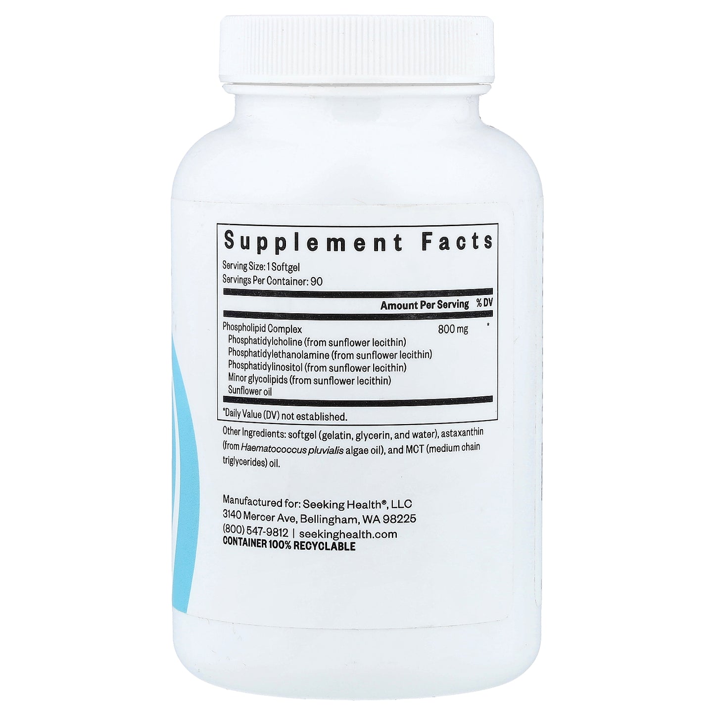 Seeking Health, Optimal PC, 800 mg, 90 Softgels