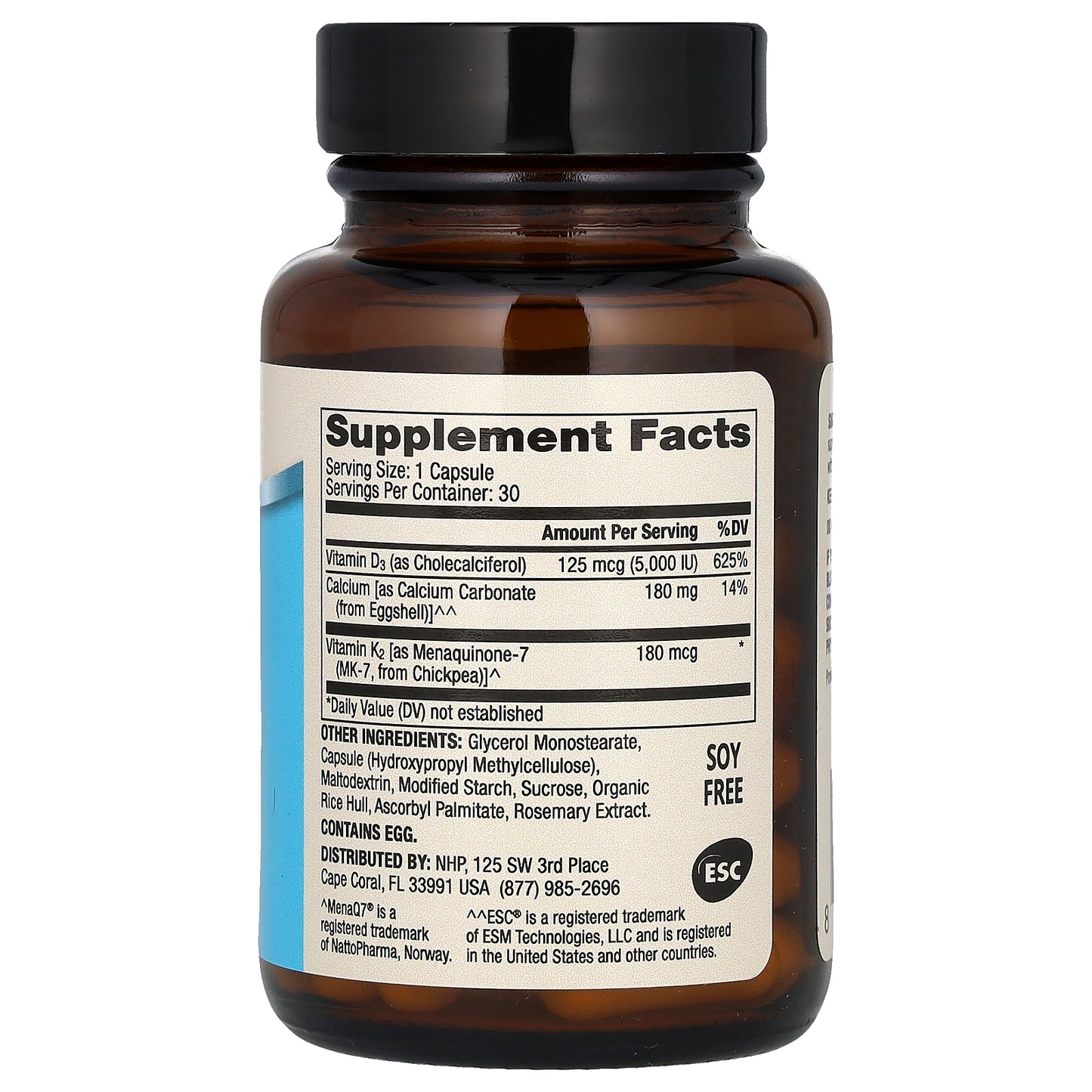 Dr. Mercola, Calcium with Vitamins D3 & K2, 30 Capsules