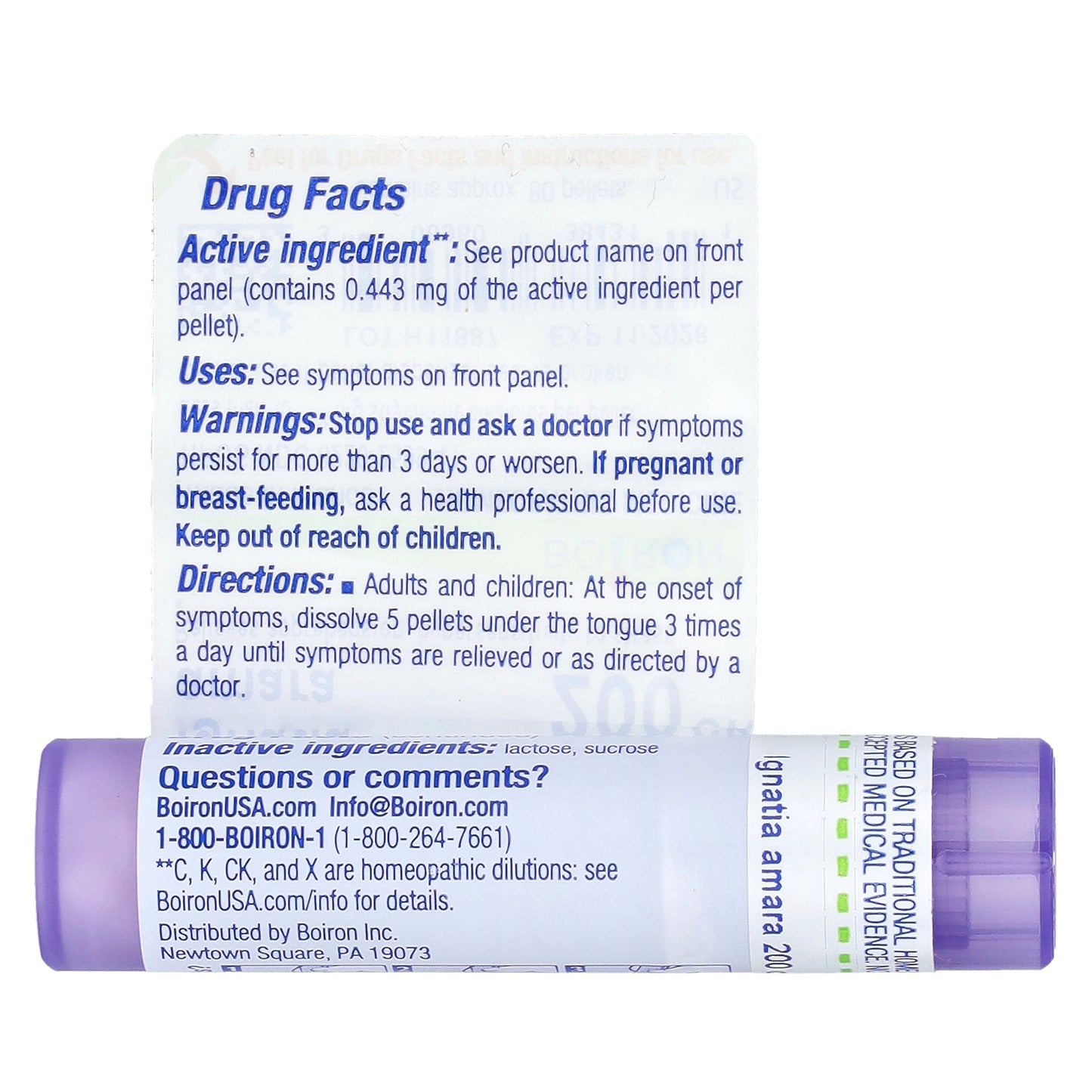 Boiron, Ignatia Amara, 200CK, Stress Remedy, Approx 80 Pellets