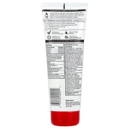 Eucerin, Daily Hydration Cream, SPF 30, Fragrance Free, 8 oz (226 g)