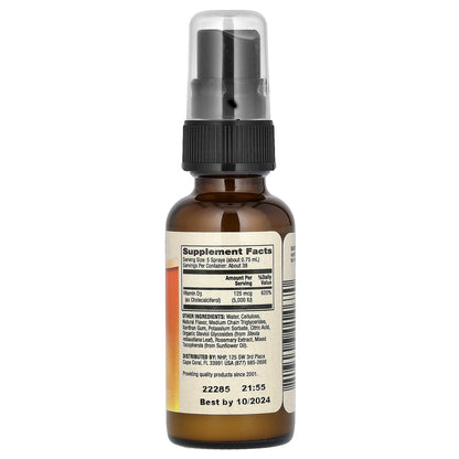 Dr. Mercola, Vitamin D3 Sunshine Mist, Natural Orange , 0.98 fl oz (29 ml)