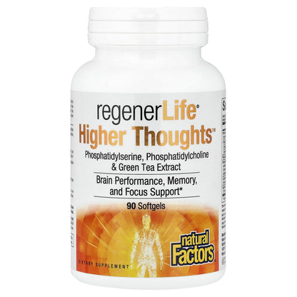 Natural Factors, RegenerLife®, Higher Thoughts™, 90 Softgels