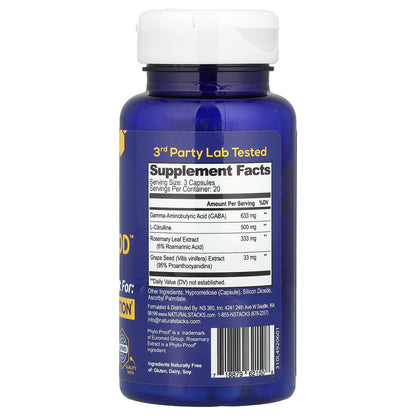 Natural Stacks, Gaba Brain Food™, 60 Vegan Capsules