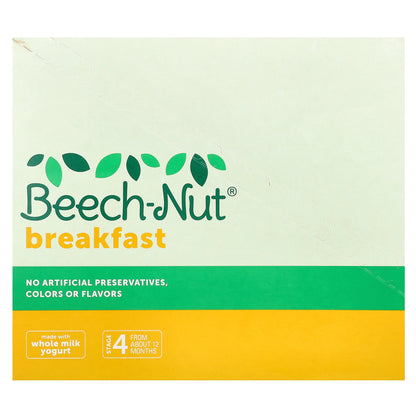Beech-Nut, Breakfast, 12+ Months, Yogurt, Banana & Strawberry, 12 Pouches, 3.5 oz (99 g) Each