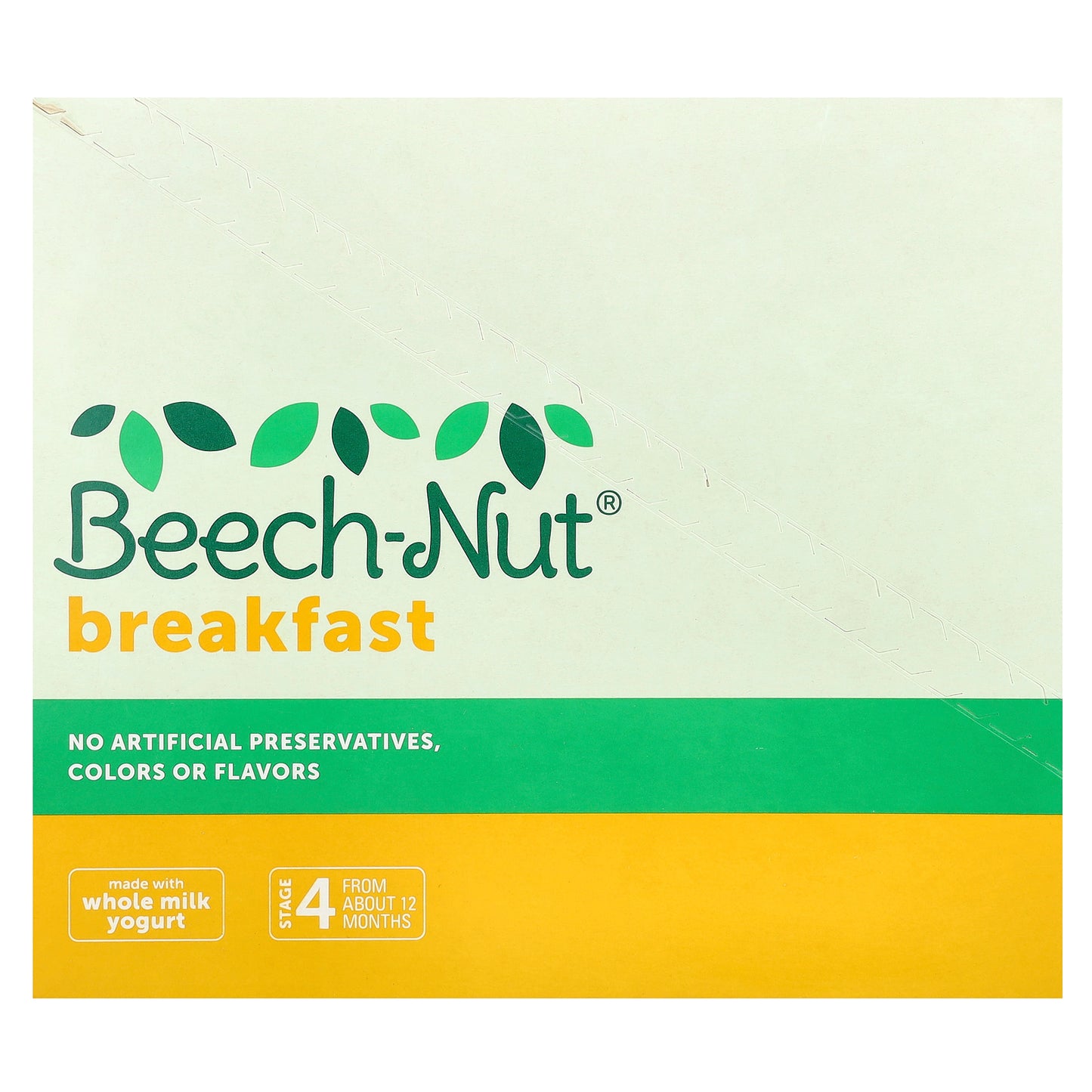 Beech-Nut, Breakfast, Yogurt, 12+ Months, Banana & Strawberry, 12 Pouches, 3.5 oz (99 g) Each