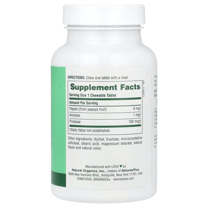 NaturesPlus, Chewable Papaya Enzyme , 360 Tablets