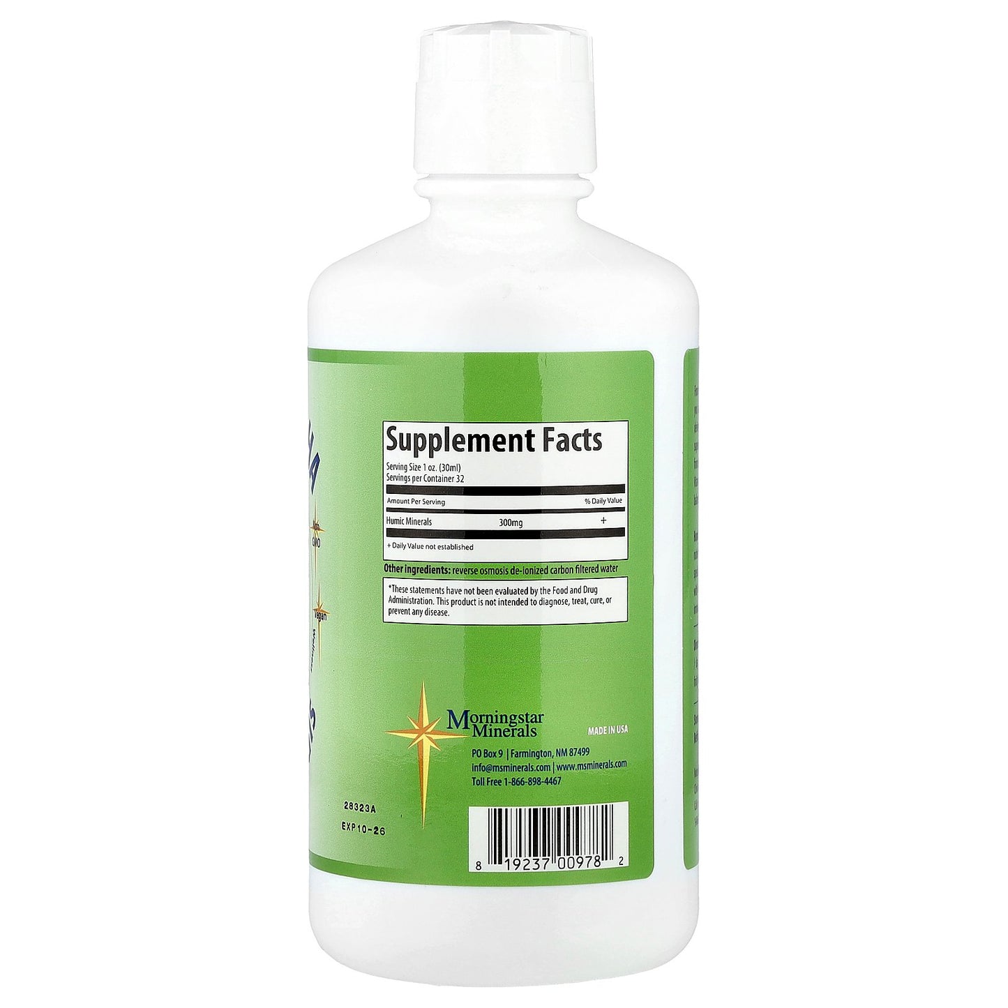 Morningstar Minerals, Vitality Boost HA, Humic Minerals, 32 oz (946 ml)