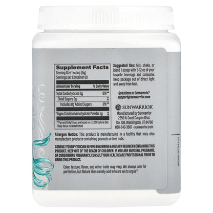 Sunwarrior, Sport, Active Creatine Monohydrate, Unflavored, 10.58 oz (300 g)