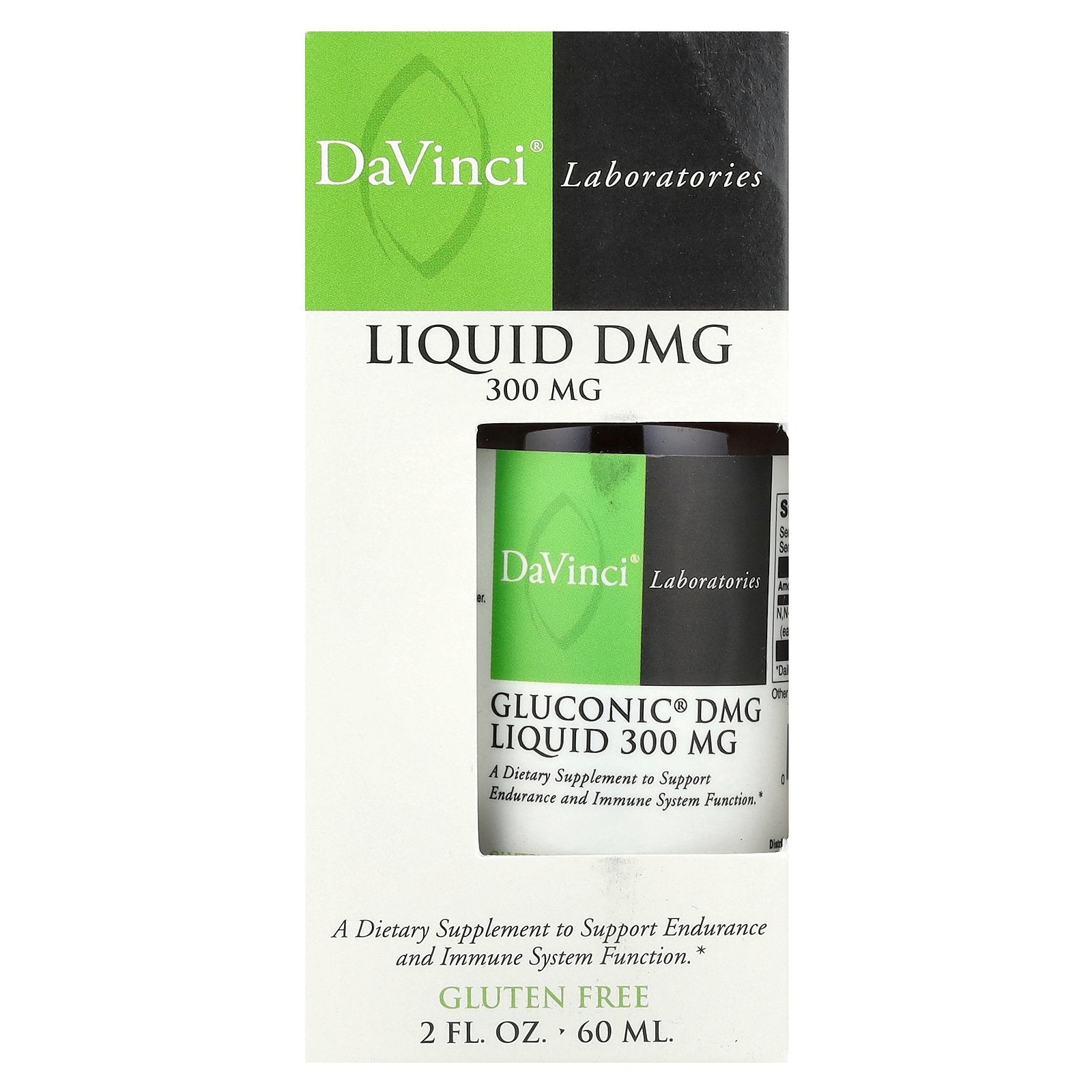 DaVinci Laboratories, Gluconic DMG Liquid, 300 mg, 2 fl oz (60 ml)