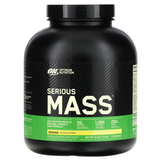 Optimum Nutrition, Serious Mass™, Banana, 6 lb (2.72 kg)